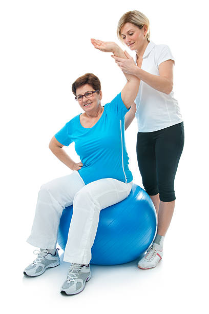 istock Senior woman in gym 154276943