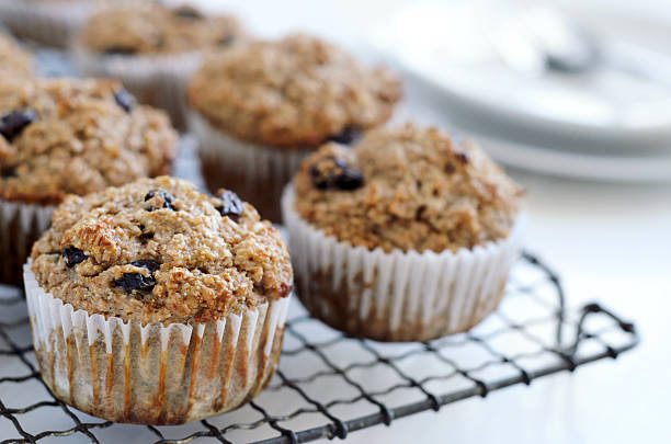 istock Healthy bran muffins on cooling tray 154277050