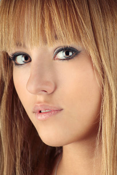 istock Beautiful blond girl portrait 154277099