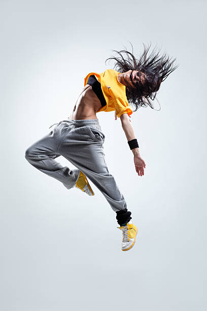 ballerino - dancing dancer hip hop jumping foto e immagini stock