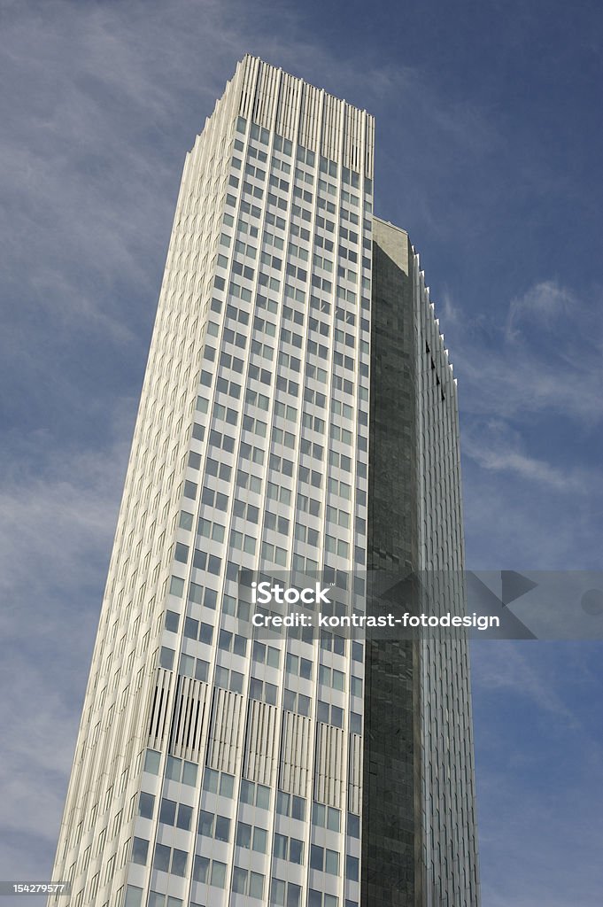 European Central Bank, EZB, ECB Skyscraper of the European Central Bank building.Located in Frankfurt,Germany. Architecture Stock Photo