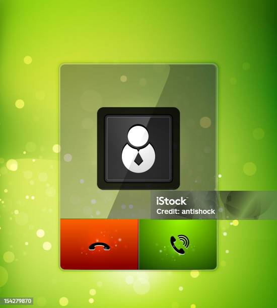 Call Collection Interface Incoming Call User Interface Stock Illustration - Download Image Now ...