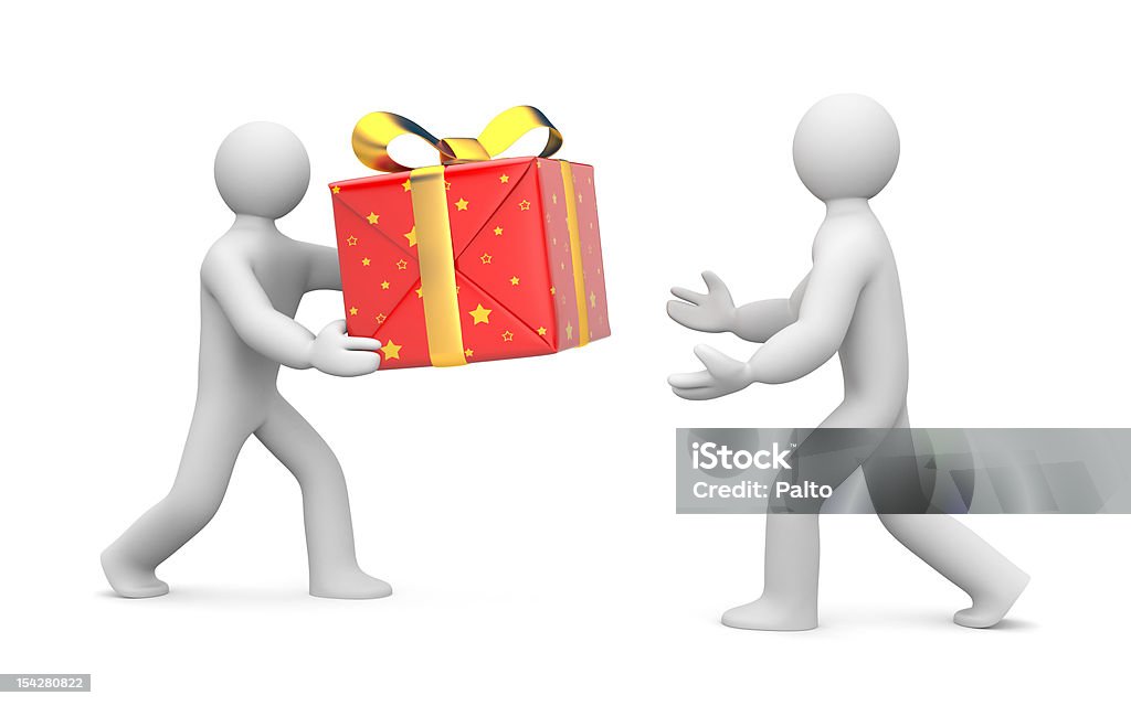 Persona offre o offre un regalo - Foto stock royalty-free di Adulto