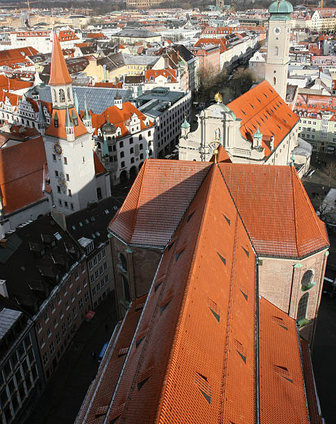 istock Munich oldtown bird's-eye view 154281111