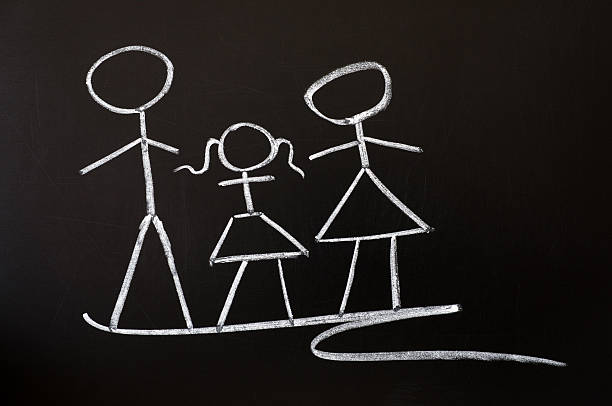 istock Family drawn in chalk 154282657
