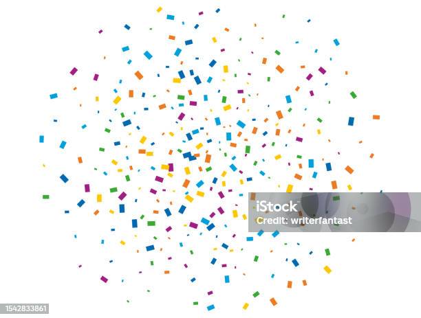Light Color Confetti Pattern Holiday Rectangular Confetti Light Rainbow Glitter Confetti Background ...