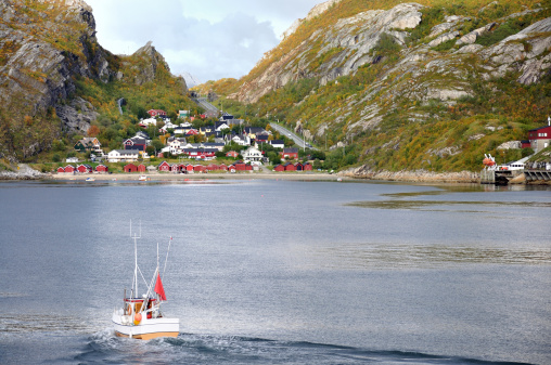 A view of Bodo, beautiful city in the north of Norway, Nordland region.