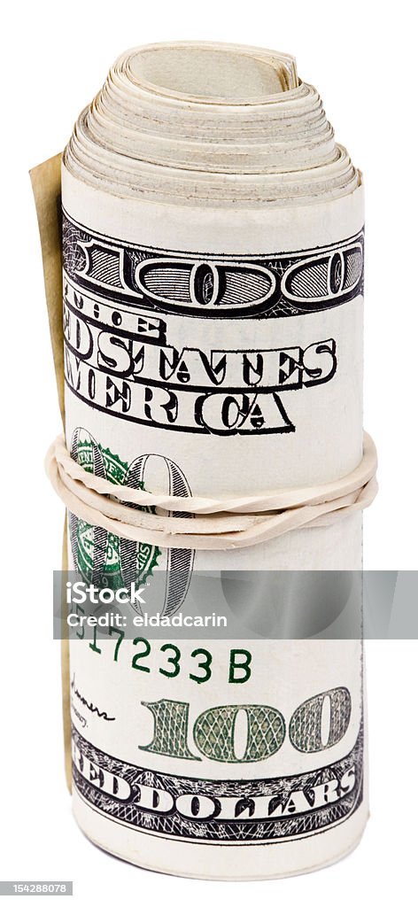 Rouleau de billets de 100 dollars - Photo de Acheter libre de droits