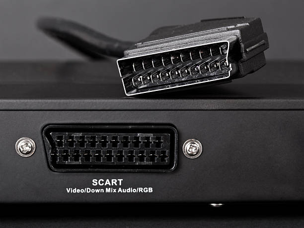 istock Close up of a SCART plug 154288922