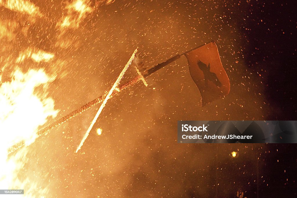 Até Helly Aa Corvo Bandeira - Royalty-free Bandeira Foto de stock