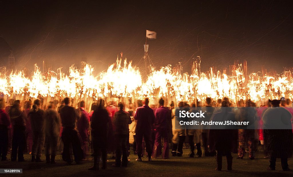 Vous Helly Aa Galley brûler - Photo de Drakkar libre de droits