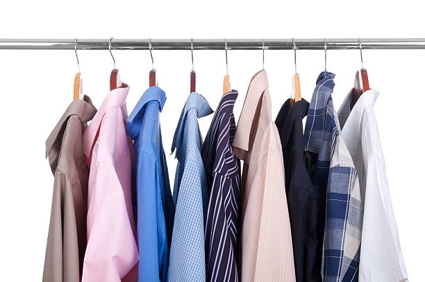 istock colorful row shirts hanging 154290646