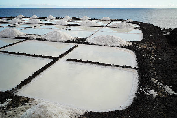 istock Salt extraction plant at salinas  La Palma - Canary islands 154293205