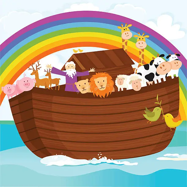 Vector illustration of Noah's Ark