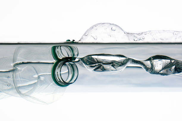 istock Plastic waste in the water - plastic pollution 1542980740