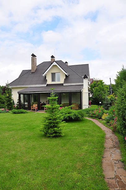 istock house and its garden 154299193