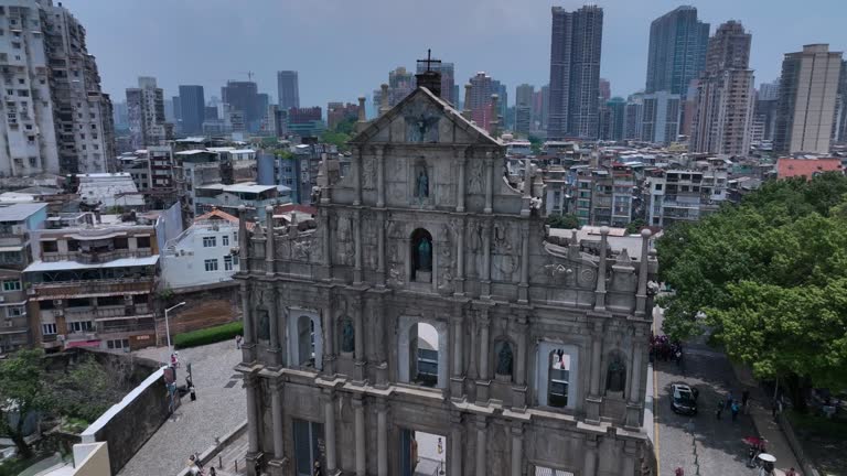 Ruins Of St. Paul In The Center Of Macau