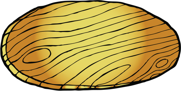 Drawing of an oval shape, with a wood grain texture. Perfect for making a sign in any wild west, desert, or harbor theme.