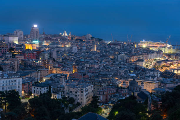 istock a view of genoa city during the evening 1543073630