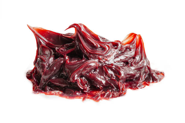 istock Grease isolated on white backgroud with clipping path, red excellent water resistance synthetic lithium complex grease for moving path and machinery lubrication. 1543077345
