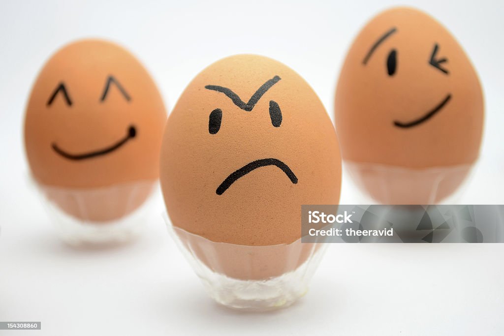 Angry egg and friend Anger Stock Photo