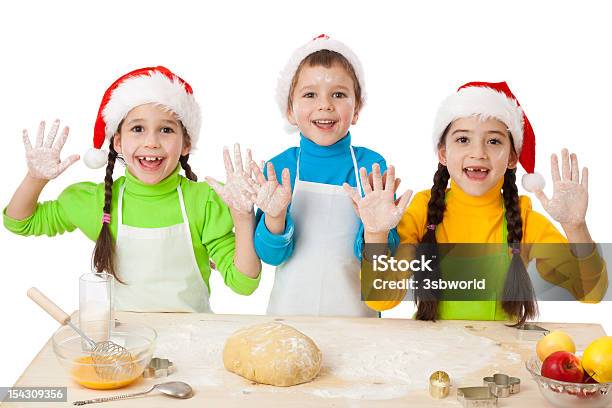 3 つのお子様用のクリスマス料理 - 3人のストックフォトや画像を多数ご用意 - 3人, こねる, カットアウト