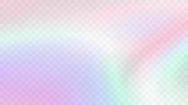 Vector illustration of Modern blurred gradient background in trendy retro 90s, 00s style. Y2K aesthetic. Rainbow light prism effect. Hologram reflection. Poster template for social media posts, digital marketing, sales promotion.