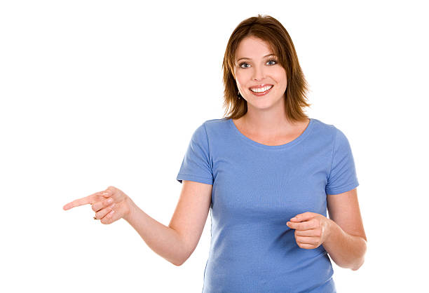 istock casual woman in blue 154312068