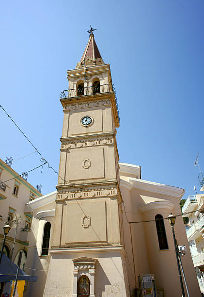 istock church tower in Zakynthos town 154312520