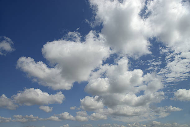 Sky background with clouds stock photo