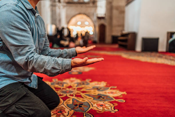 istock Religious Muslim man praying in a mosque 1543163089