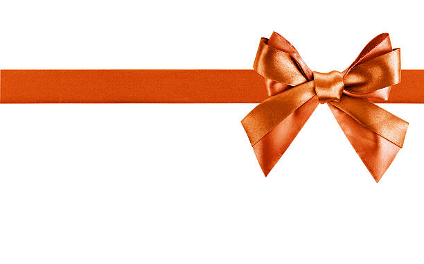 istock Red ribbon bow like a gift 154317293