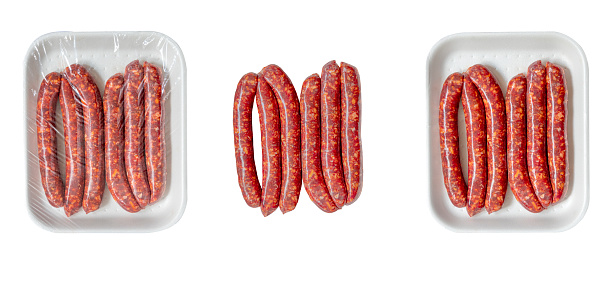 mockup of merguez sausage packaging.