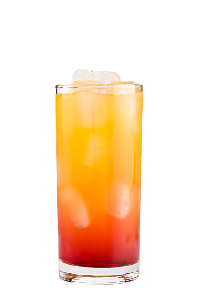 Orange drink Orange drink isolated on white background highball glass stock pictures, royalty-free photos & images