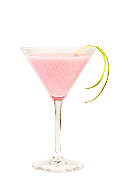 istock Pink drink isolated on white background 154320736