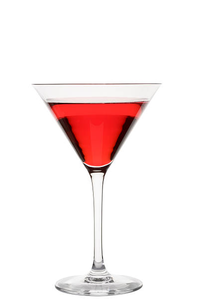 istock Red drink in martini glass 154320793