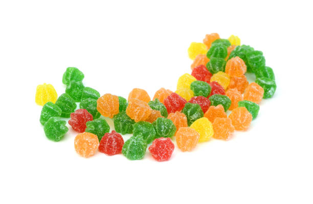 istock Jelly sugar candies isolated on white background 1543210590