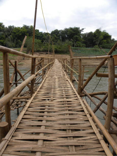 istock Bridge over the river in Luang Prabang, Laos 1543236543