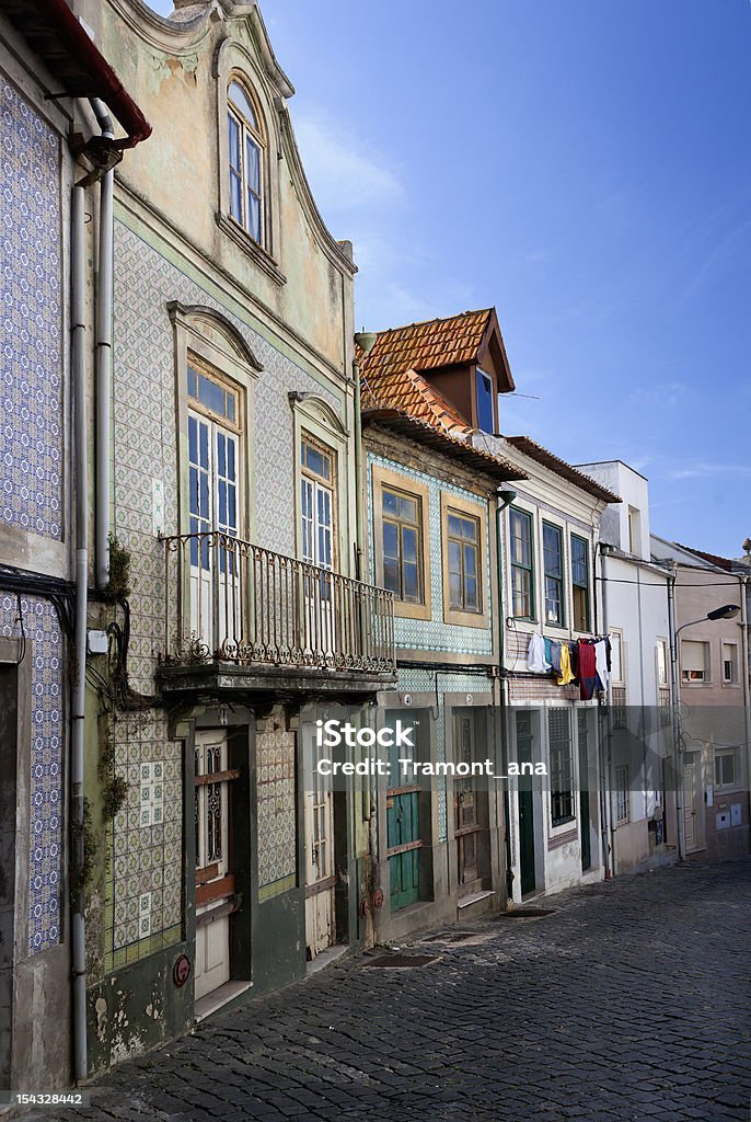 Typische Häuser von Aveiro (Portugal - Lizenzfrei Distrikt Aveiro Stock-Foto