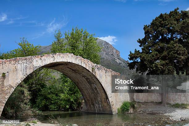 Bridge Over Kourtaliotis River Stock Photo - Download Image Now - Bridge - Built Structure, Crete, Greece