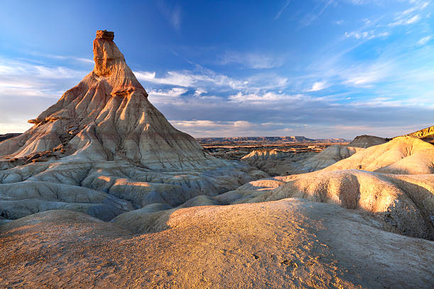 las bardenas reales deserto - navarra imagens e fotografias de stock