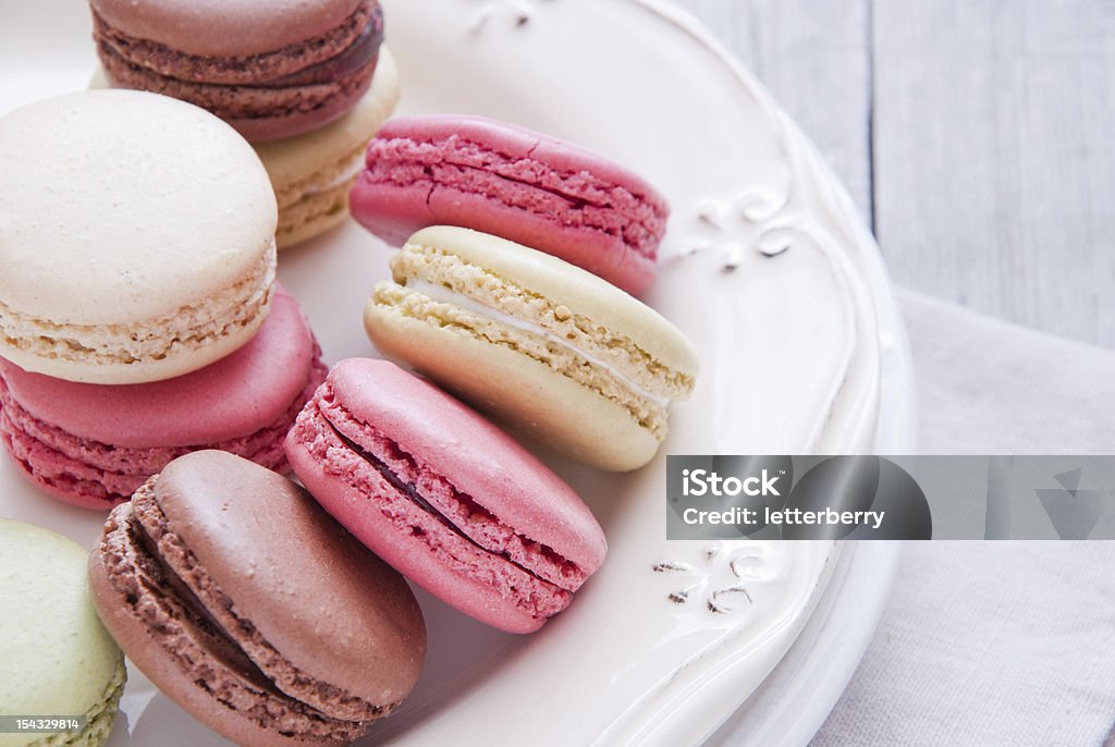 Macaroons Baked Stock Photo