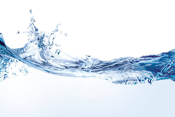 Water splash isolated on white Close up of splash of water forming flower shape, isolated on white background drinking water stock pictures, royalty-free photos & images