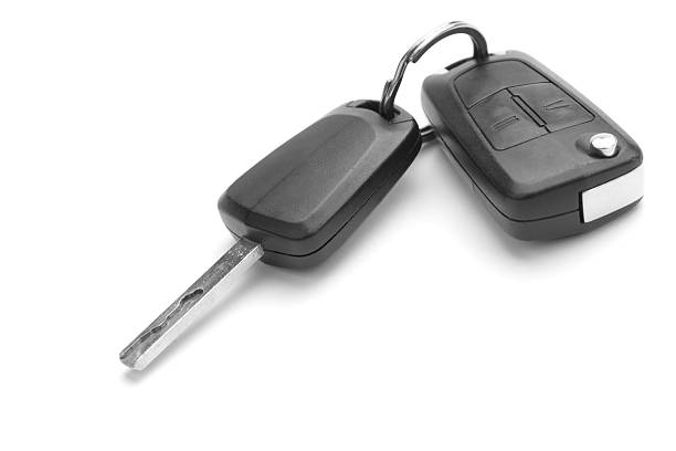 istock Studio shot of car keys 154342189