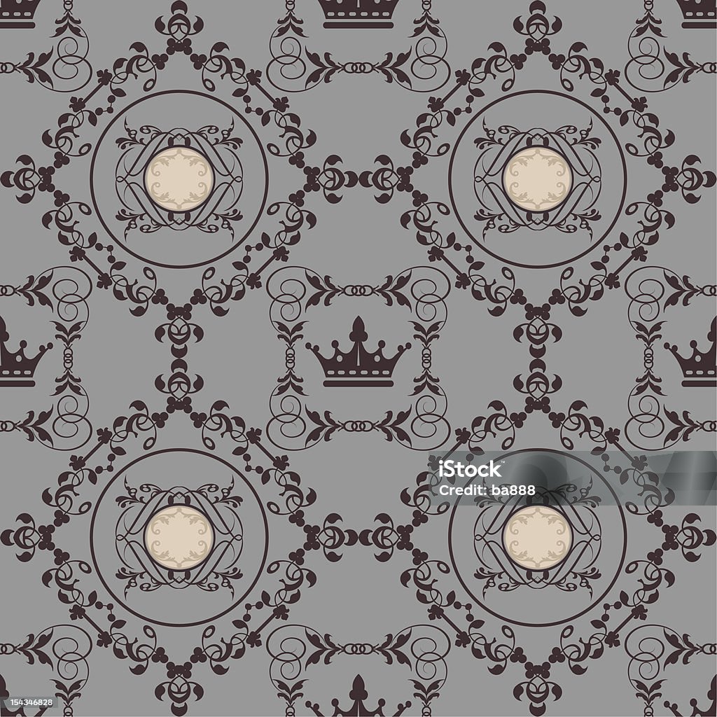Sfondo seamless pattern - arte vettoriale royalty-free di Corona reale