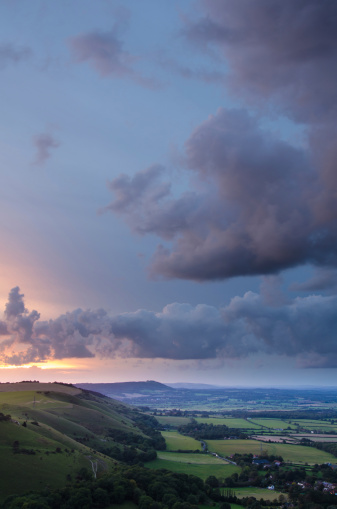 Massive storm broke out at Brighton's Devils Dyke while I was photographing Sunset.