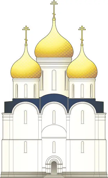 Vector illustration of russian church