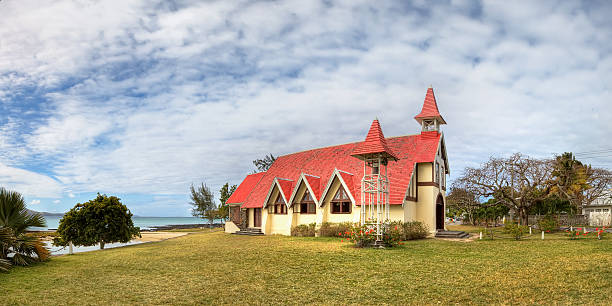 istock Red roofed church 154350537