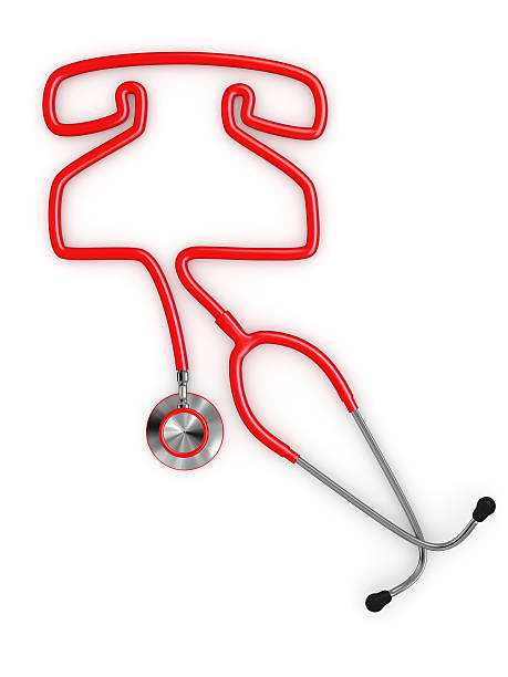 istock Stethoscope and a silhouette of phone 154352637