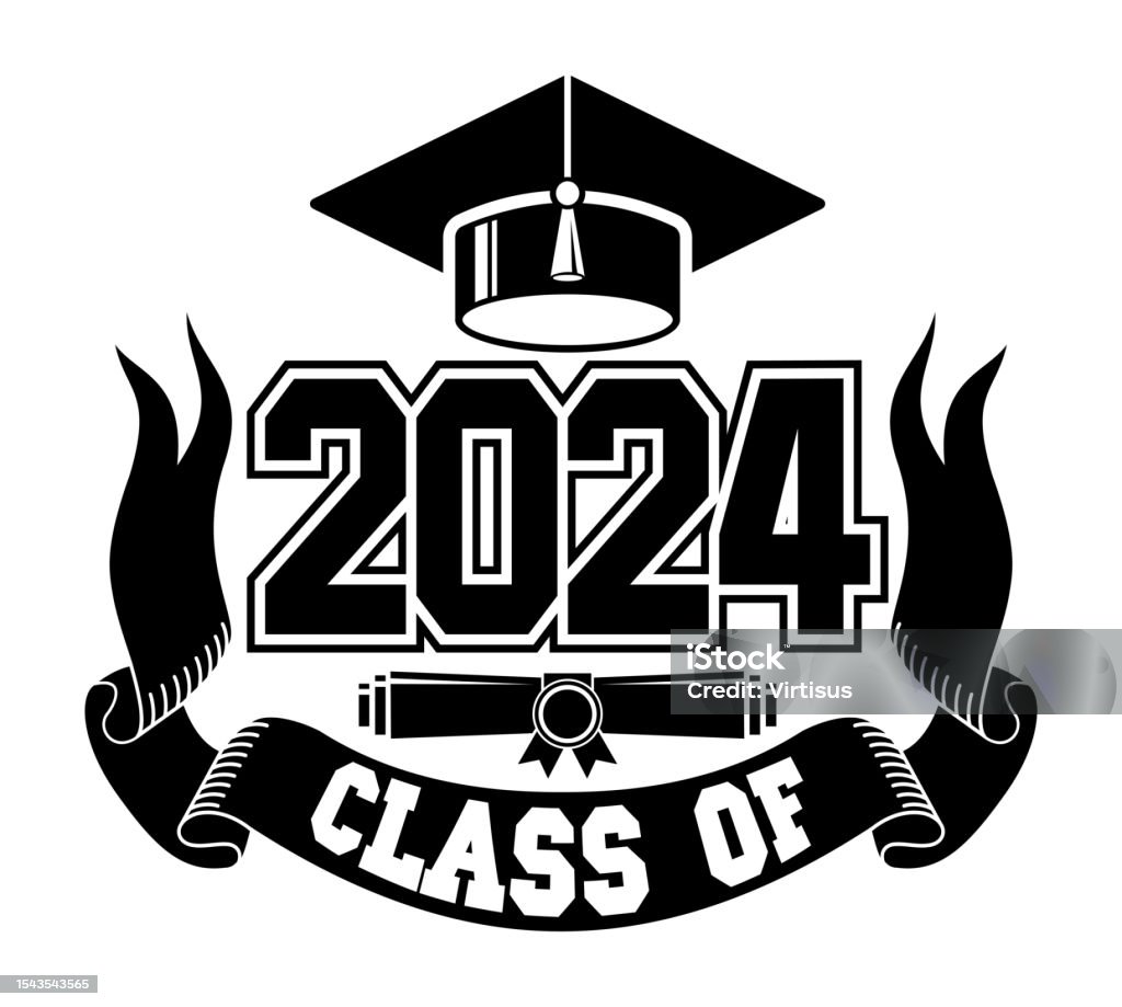 2024 Graduate Class Logo向量圖形及更多2024圖片 - 2024, 互聯網, 做好 - iStock